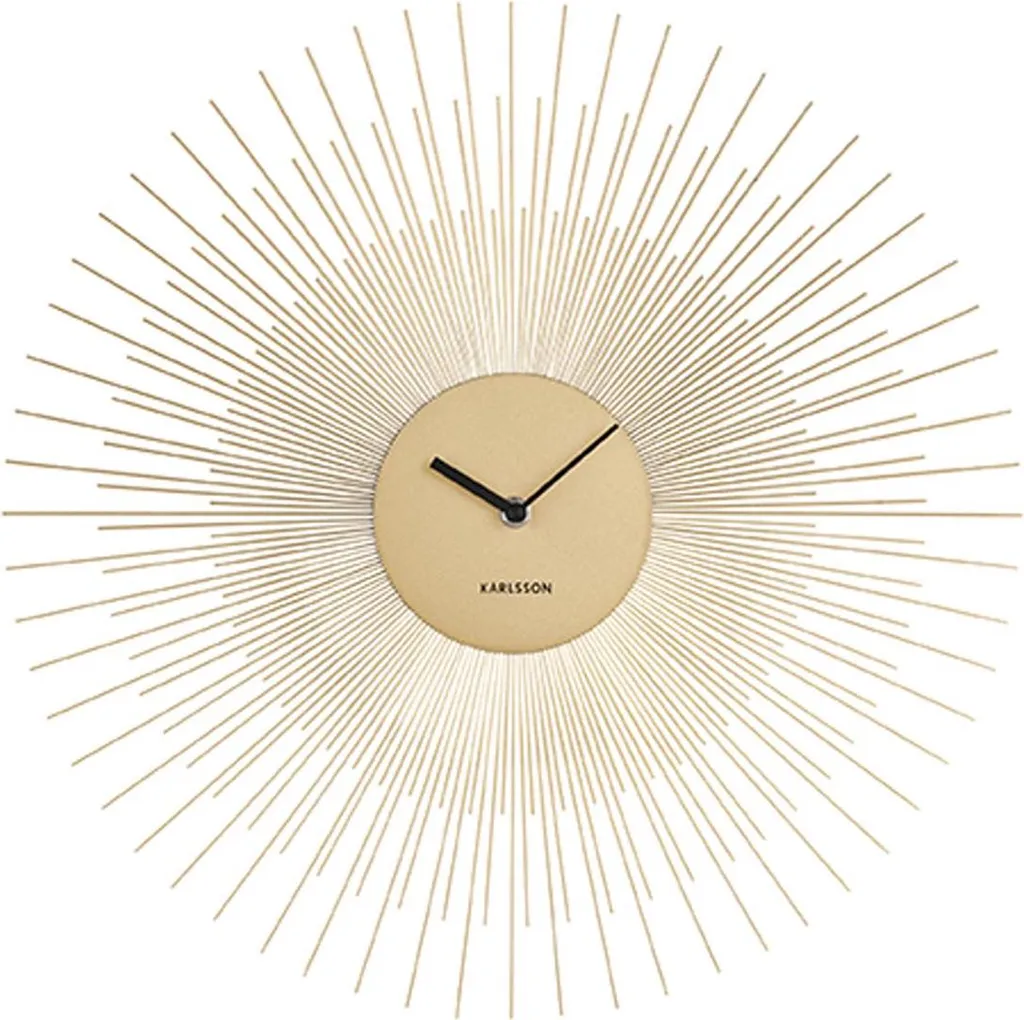 Horloge Peony 45 cm Métal - Décoration Murale Chic pour Mur Vide et Triste