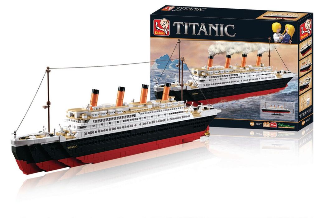 SLUBAN-0576 Baukästen Trompete Titanic Modell Kinder Spielzeug Geschenk 184PCS 