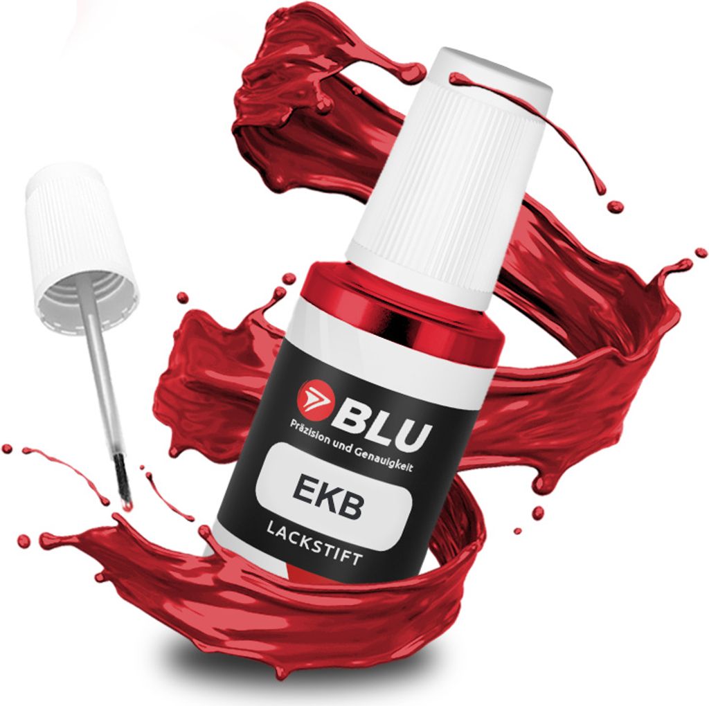 BLU Auto Lackstift Rot kompatibel für Peugeot, Citroen EKB Rouge Vallelunga | Auto Lack Reparatur Ausbesserungslack