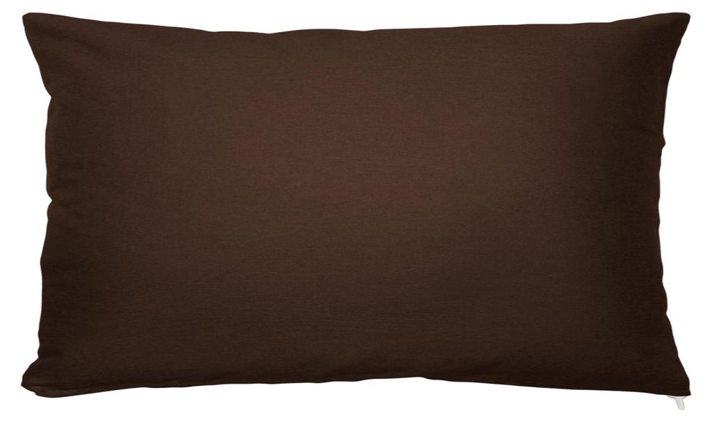 Kissenbezug 40x80 cm Kaffee Braun Reißverschluss Produktbild 