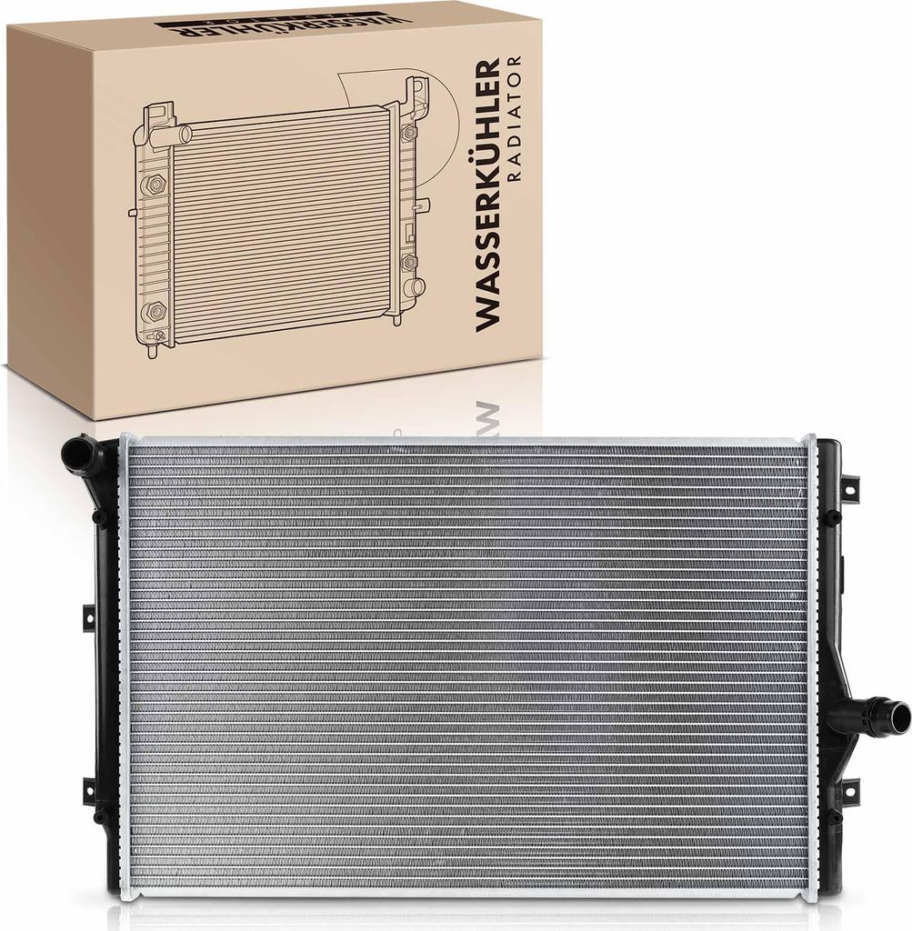 Frankberg 1x Kühler Wasserkühler Motorkühler für VW Golf V 1K1 Jetta Passat Audi A3 TT Skoda Octavia Seat