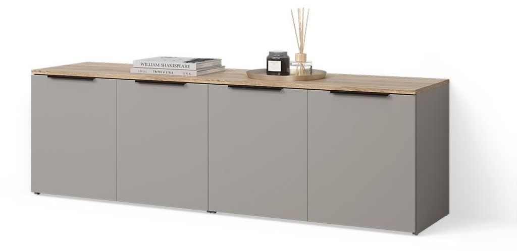 Wohnwand Livinity Piave Greige 2 Teile, Model 58808