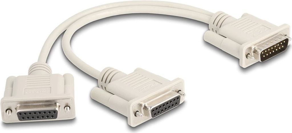 DELOCK Adapter Y-Kab Spi D-Sub 15 Pin St.zu 2d-sub 15pin bu.