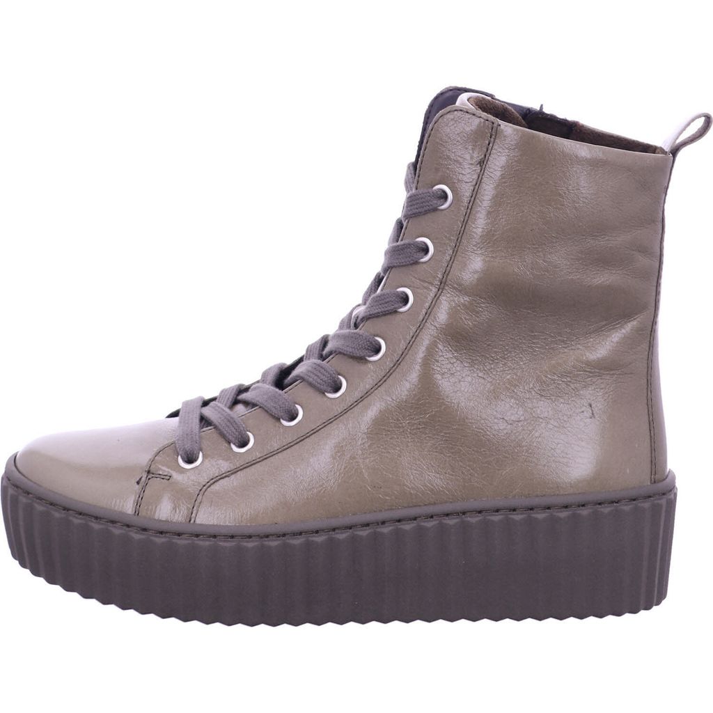 NEU Gabor Damen Stiefeletten in salbei (tartufo) aus Glaced Nappa (Micro)