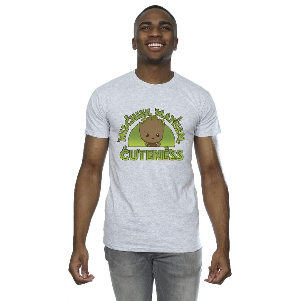 Marvel - "I Am Groot Mischief Mayhem" T-Shirt für Herren BI38815 (3XL) (Grau)