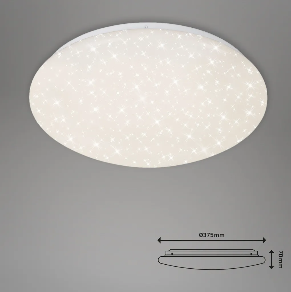BRILONER VERB Plafonnier LED Dimmable 23W 38cm avec Télécommande
