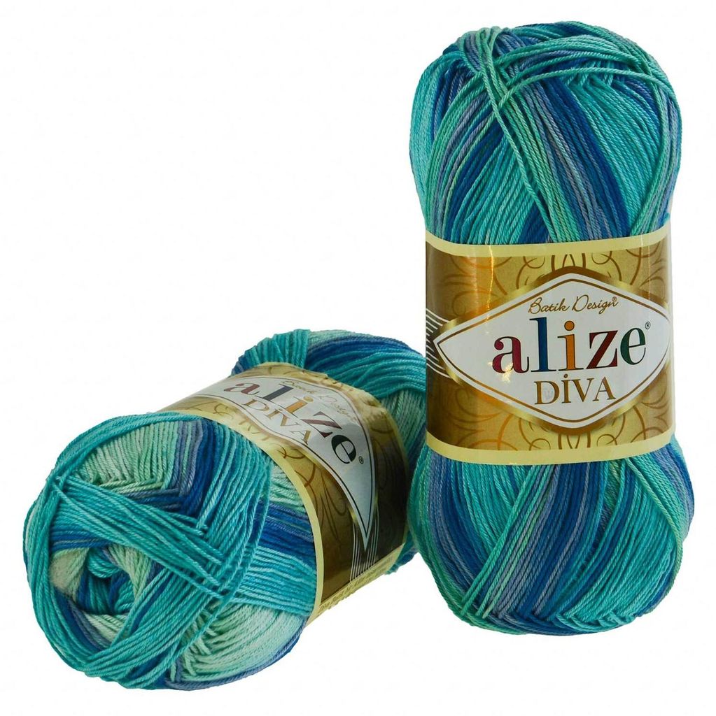 100g Strickgarn ALIZE DIVA BATIK Farbverlauf Häkelgarn Produktbild 