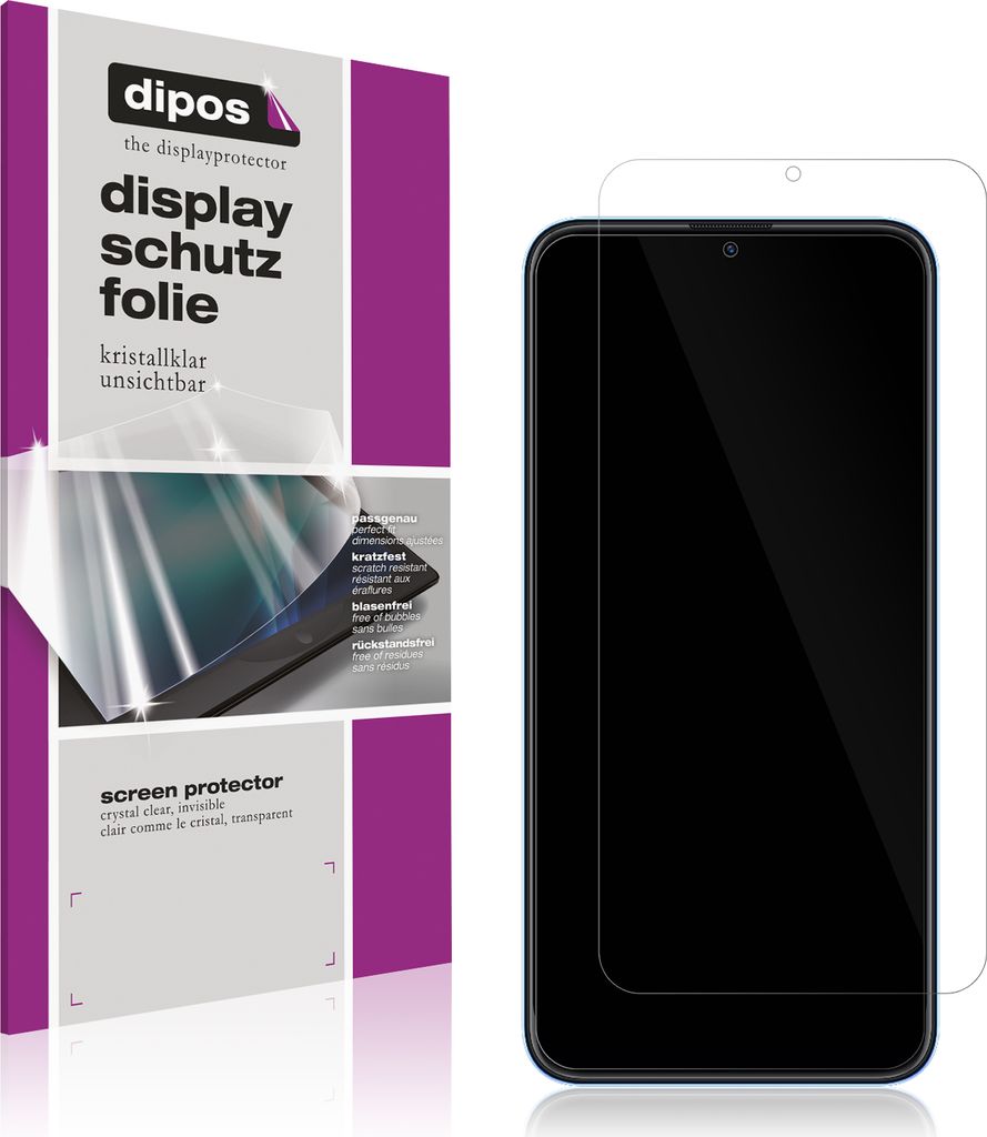 6x Schutzfolie für Coolpad Cool 12A klar Displayschutzfolie Folie Display Schutz dipos