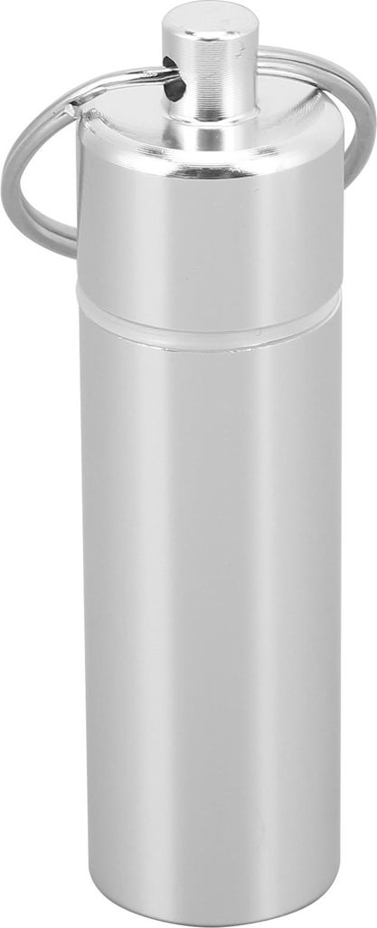 Pillendose aus Aluminiumlegierung, wasserdichter Schlüsselanhänger-Halter, Organizer für Outdoor-Reisen