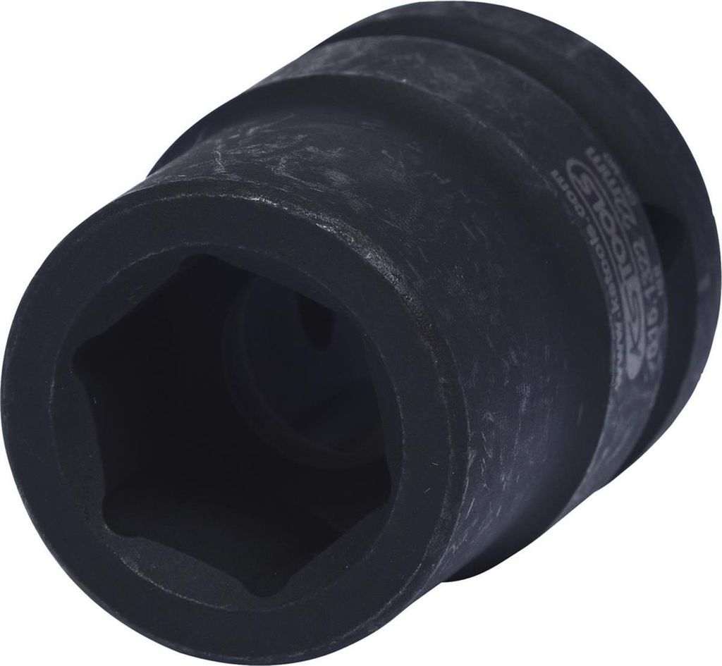 KS TOOLS 515.1322-E 3/4" Sechskant-Kraft-Stecknuss, kurz, 22mm, auf Hänger