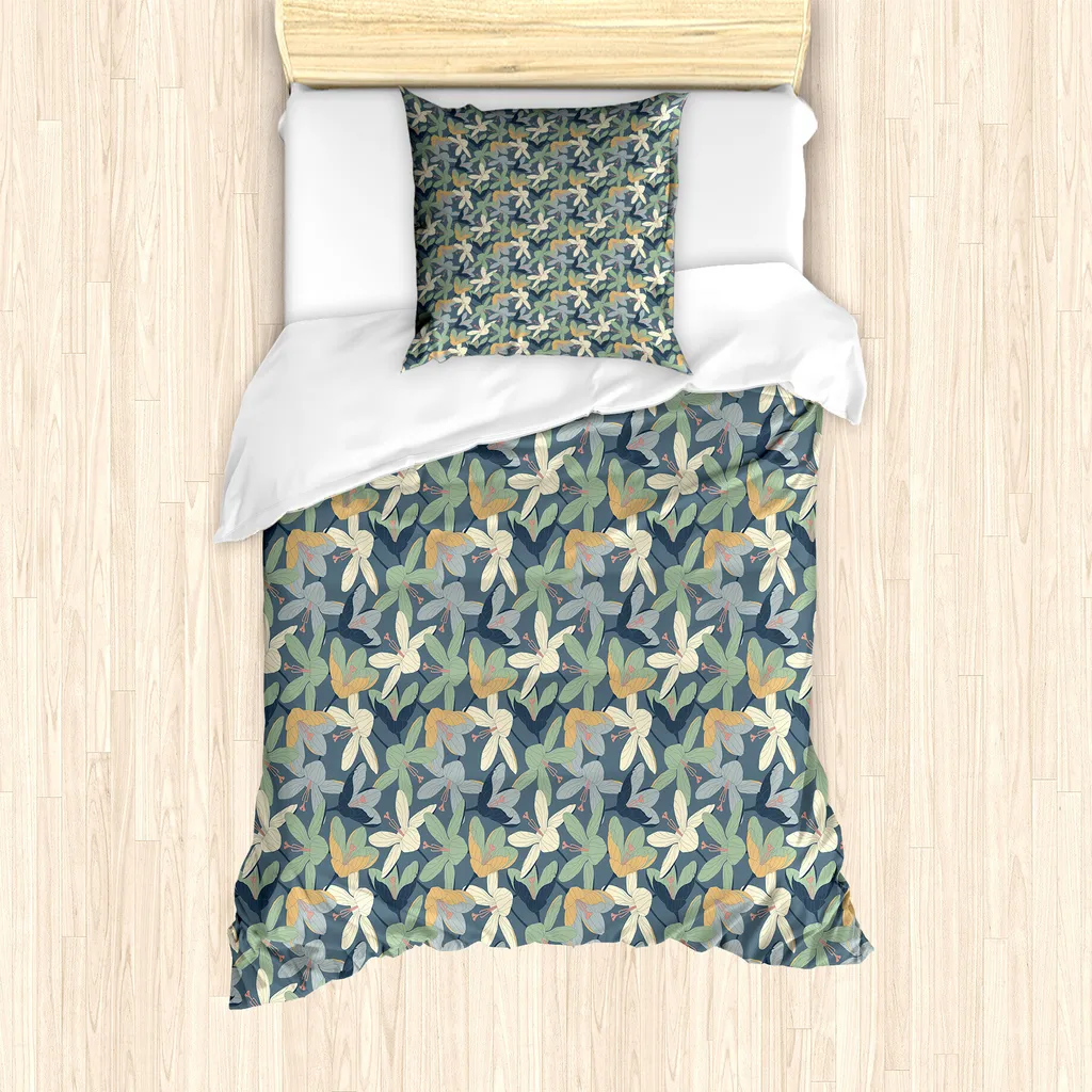 Set Copripiumino ABAKUHAUS 135x200 Blu Ardesia: Comfort e Arte