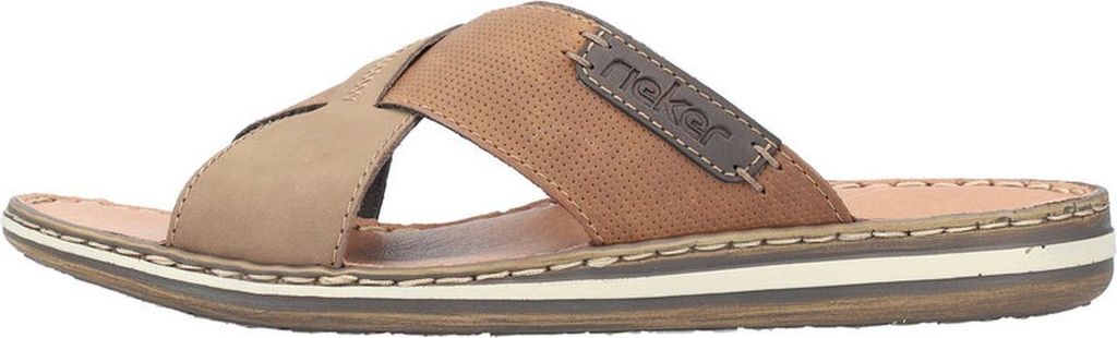 Rieker Herren Pantolette Leder gekreuzte Riemen 21088, Produktbild 