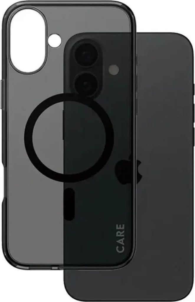 PanzerGlass CARE by Flagship Case Smokey Urban Combat m. Schwarz MagSafe iPhone 16 Plus, Cover, Apple, Apple - iPhone 16 Plus, Schwarz