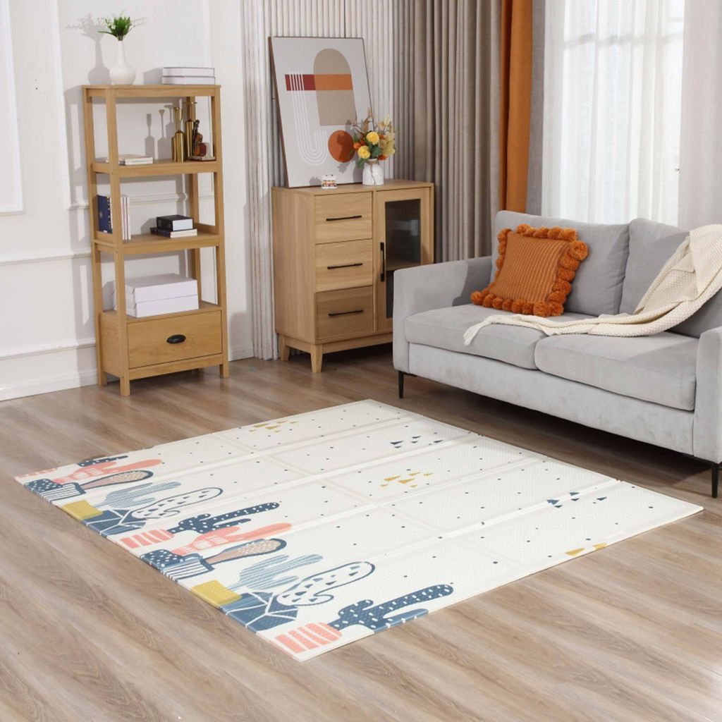Baby Vivo Spielmatte / Spielteppich für Kinder doppelseitig Produktbild 2