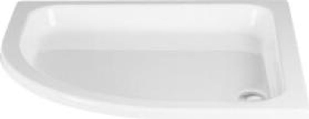 HSK 500080-08 Viertelkreis Flach Acryl R550 80x80x10cm mit Schürze ohne Antislip Manhattan