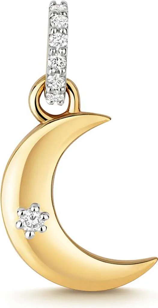 Pendentif Or 375/1000 et Diamant Brillant GH - SI3-I1 - 18mm TRS36900