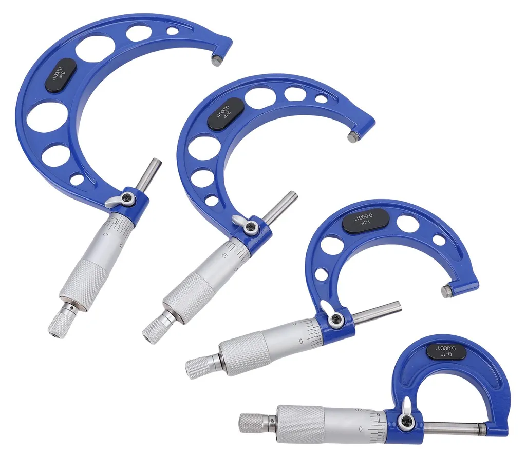 Kit micromètres pour constructeurs de machines mesure de 0 à 4 po - 10