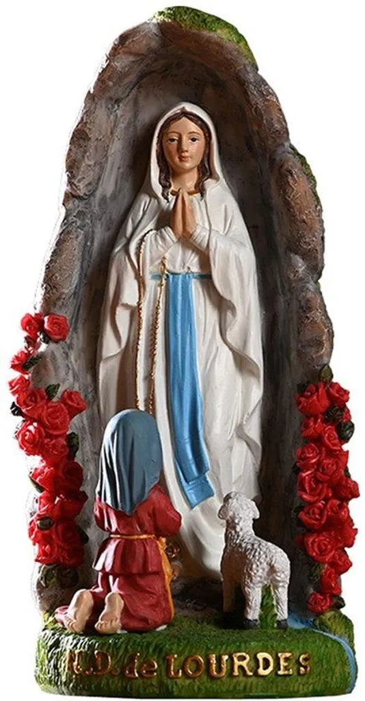 Icône religieuse durable en résine peinte - Ne s'écaille pas - 20,3 cm