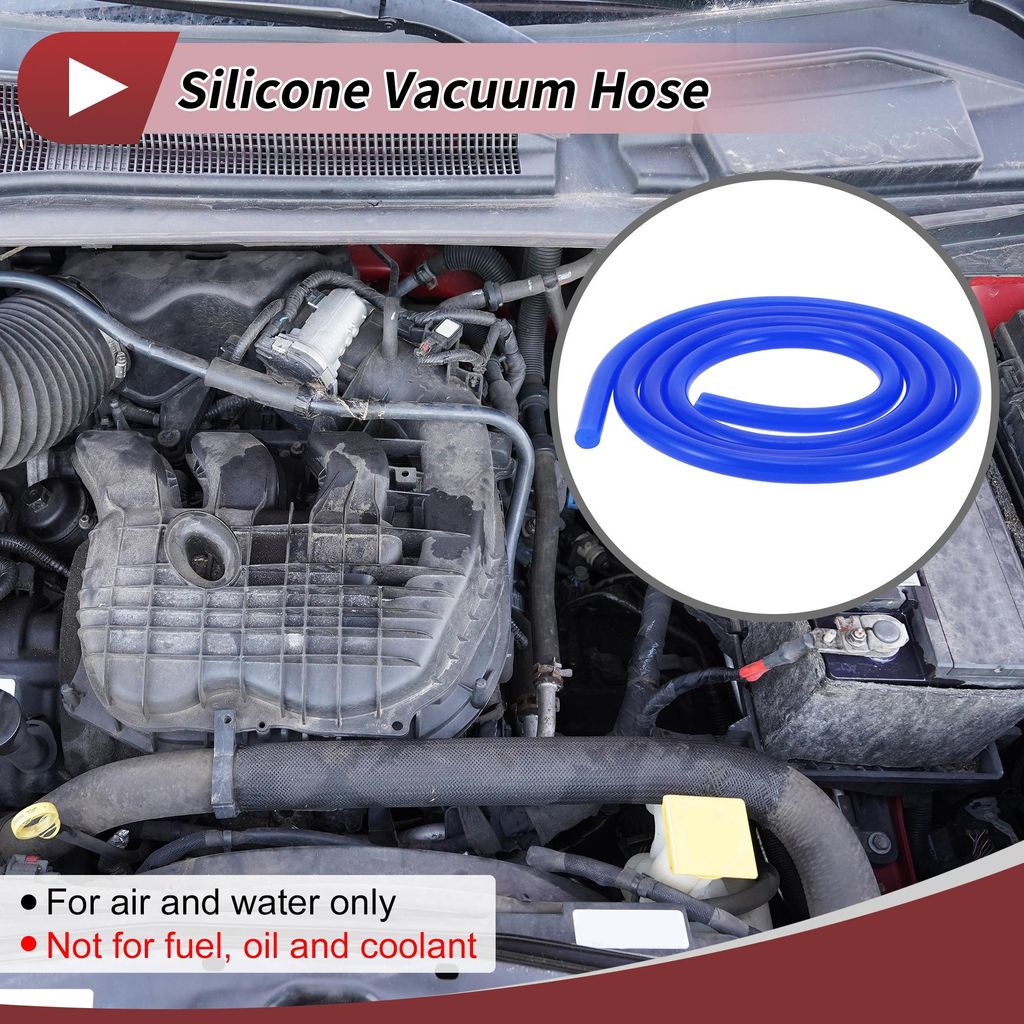 1 Stück für Luft- und Wassersilikon-Vakuumschlauch Hochtemperatur-Automobil-Vakuumschlauch 3,3 Fuß 1/16" 2mm ID 2,5mm Dicke Blau 130PSI Maximald...