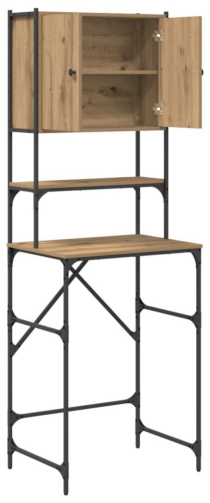 vidaXL Waschmaschinen-Schrank Artisan-Eiche 68 x 48,5 x 194 Produktbild 