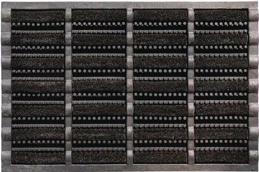 Fußmatte schwarz 60% Gum./40% Kokos L750xB450xS25mm Produktbild 