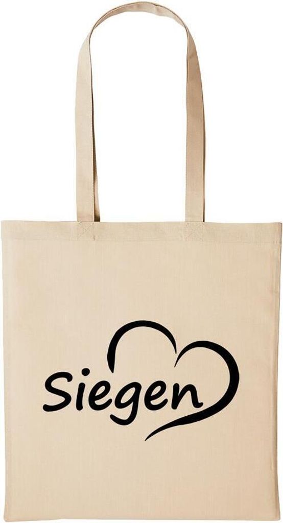 Huuraa Baumwollbeutel Siegen Geschenk Einkaufstasche Natural 10 Liter Baumwolle Siegen Accessoire