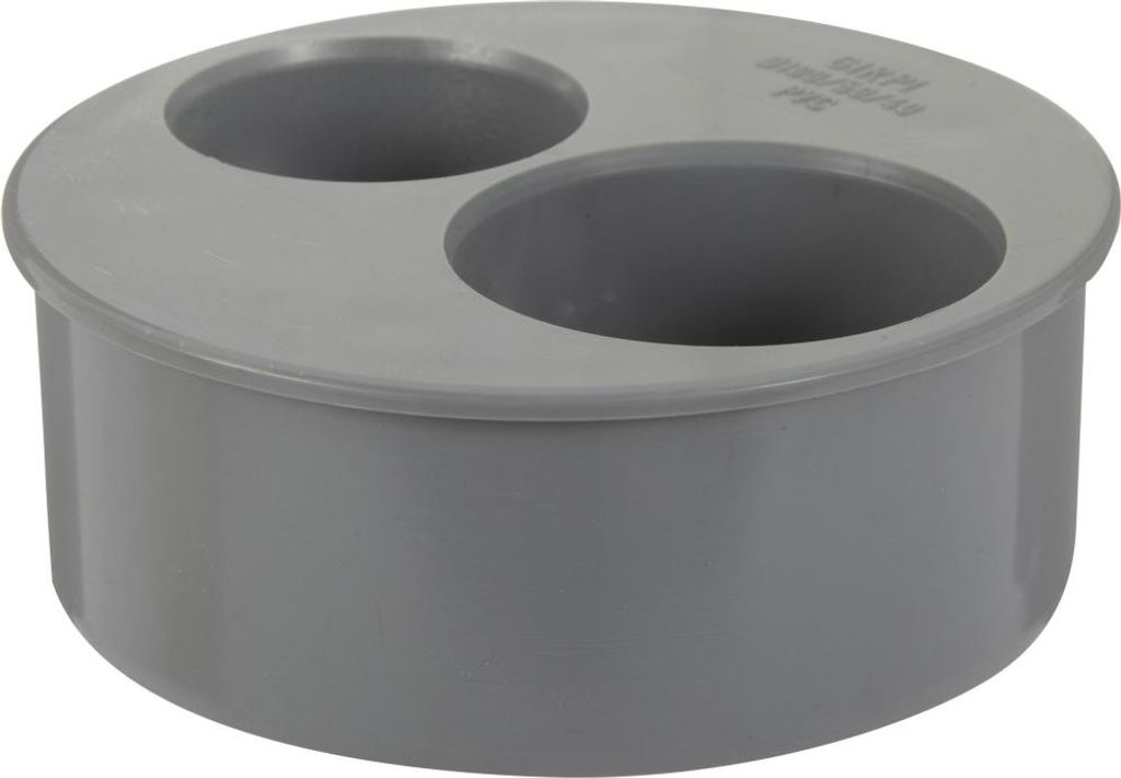 PVC-Reduzierkappe zum Kleben, weiblich/männlich, D100/50/40