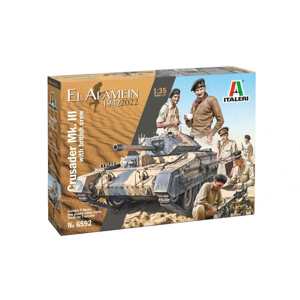 Maquette de Char Militaire 6592 Crusader Mk. II et Figurines - Échelle 1:35