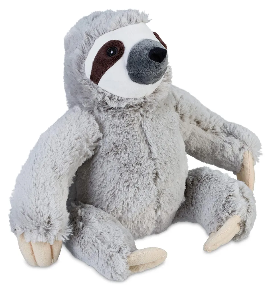 Arrêt de porte paresseux gris 22cm, butée stable en tissu et sable doux