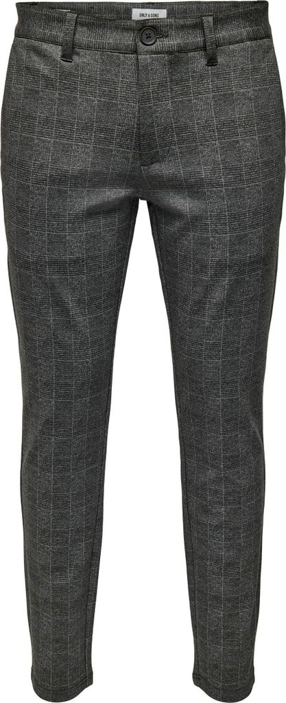 ONLY & SONS Elegante Chino Stoffhose Kariert Größe: 33W / Produktbild 