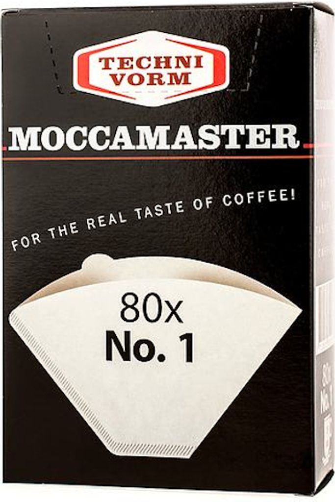 Moccamaster Kaffeemaschinenfilter Nr. 1 80 Einheiten Produktbild 