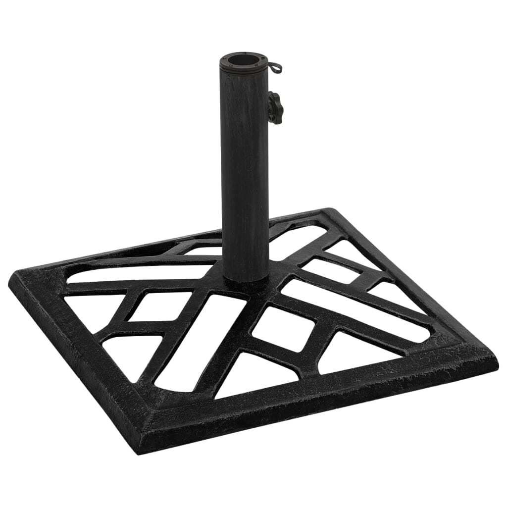 vidaXL Pied de parasol noir 44x44x31 cm Fonte Image du produit 