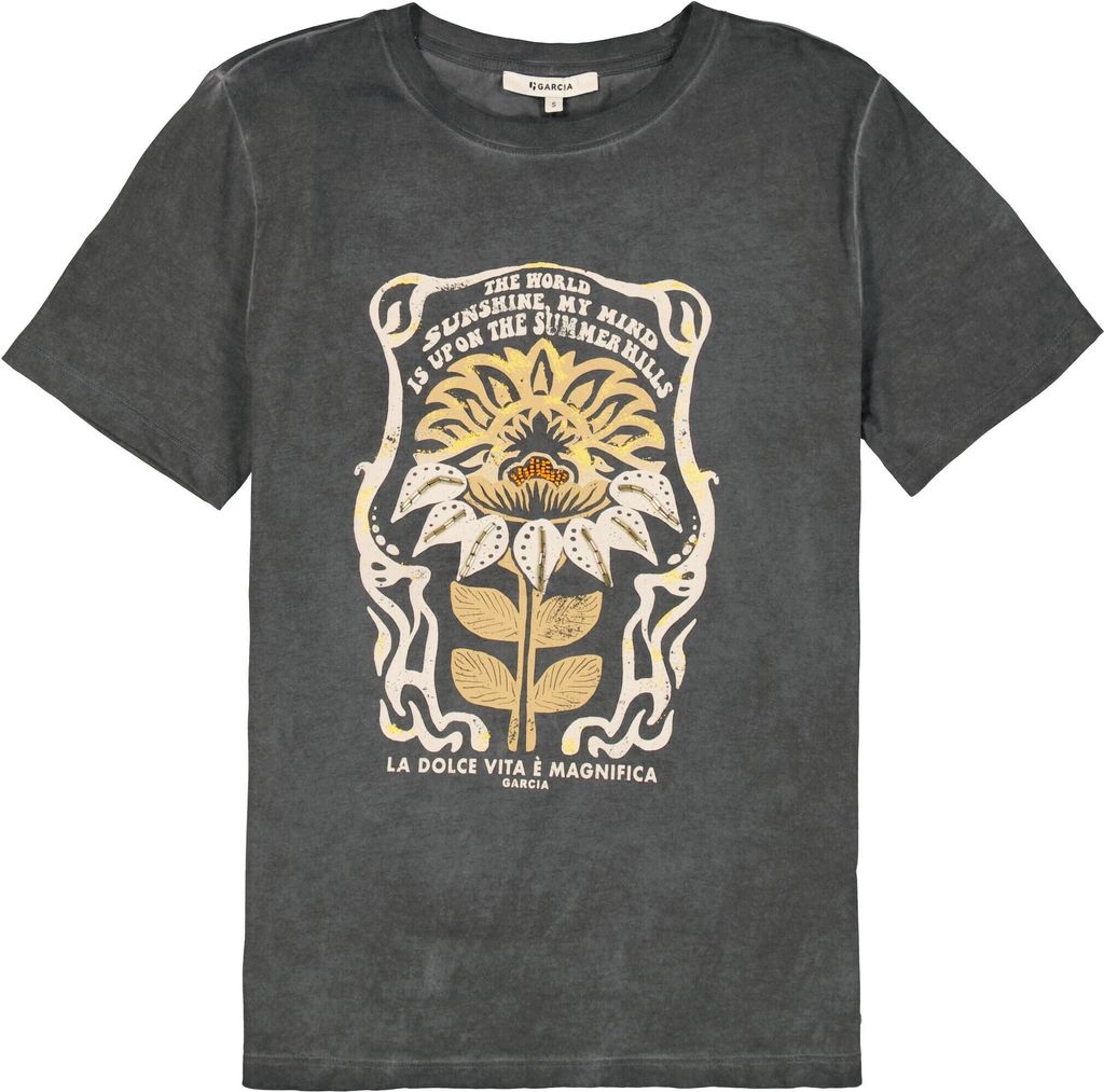 Garcia N40205 Kurzarm-t-shirt Braun XS Frau Braun XS