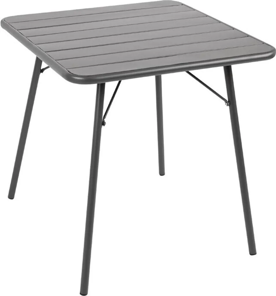 Table bistro Bolero pliable grise 70cm : la solution anti-encombrement