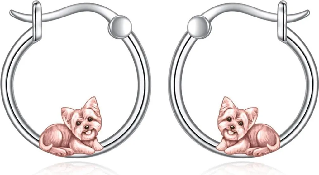 Boucles d'oreilles Créoles Argent 925 Motif Animaux pour Femme Joki