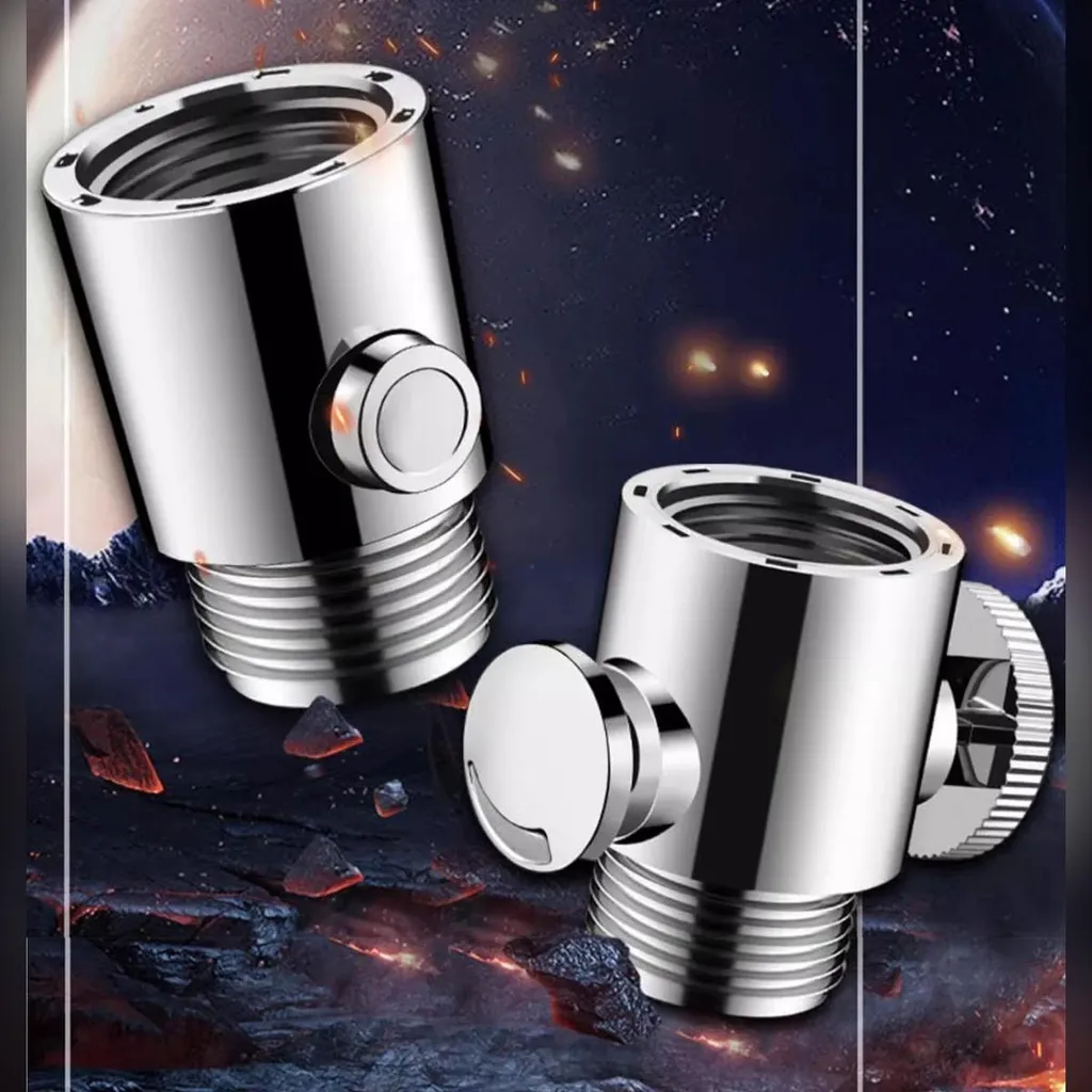 OFFERTA 2X Valvola Doccia INF Argento - Stop Acqua Istantaneo ABS - 4