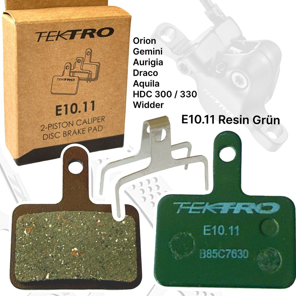 Tektro E10.11 Resin Fahrrad Scheibenbremsbeläge 2 Kolben Produktbild 