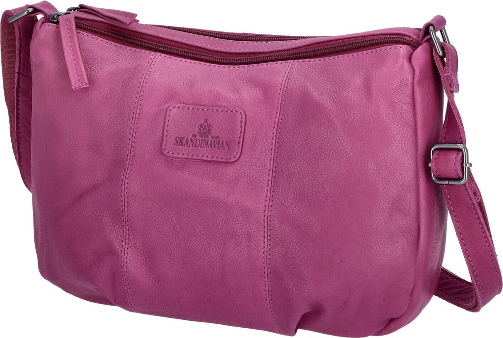 The Skandinavian Brand Leder Umhängetasche  Purple : Produktbild 