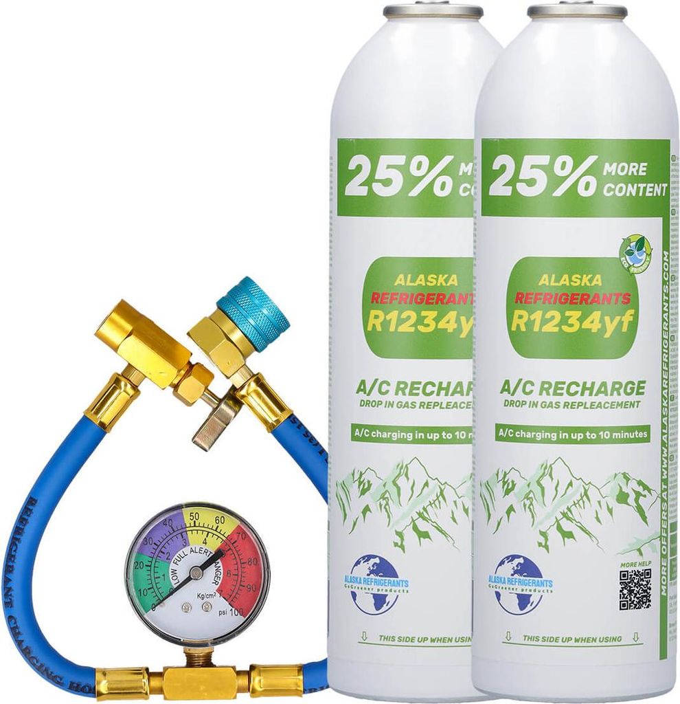 Double Kit - Alaska Refrigerants R1234yf Ersatzkältemittel für Fahrzeuge