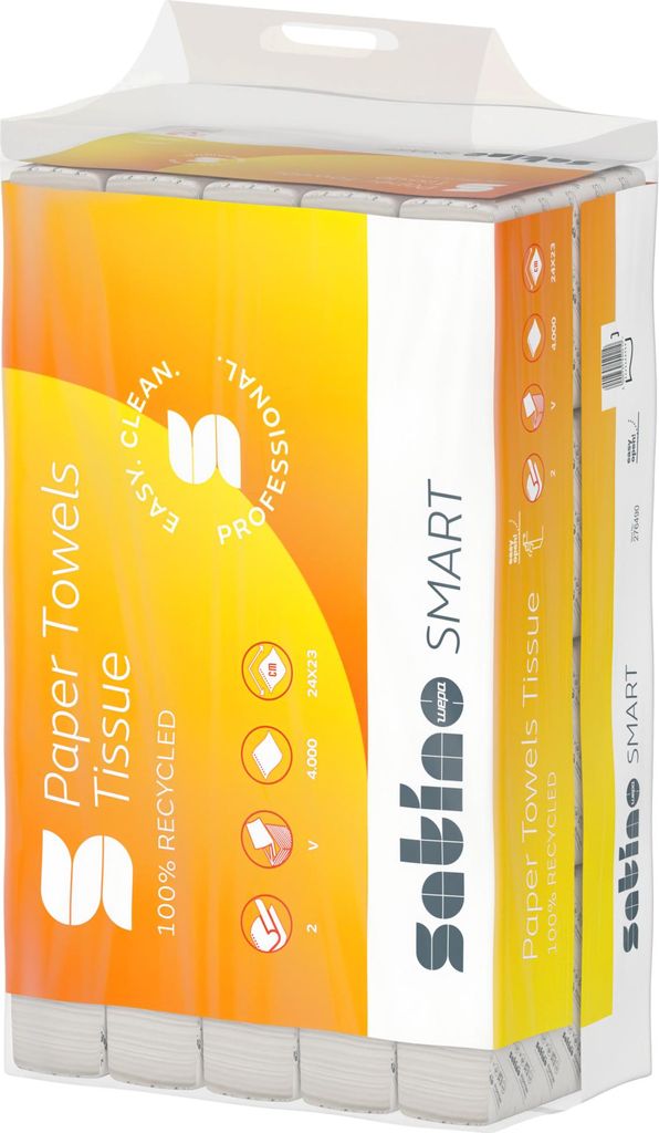 satino by wepa Handtuchpapier Smart , 240 x 230 mm, weiß Produktbild 
