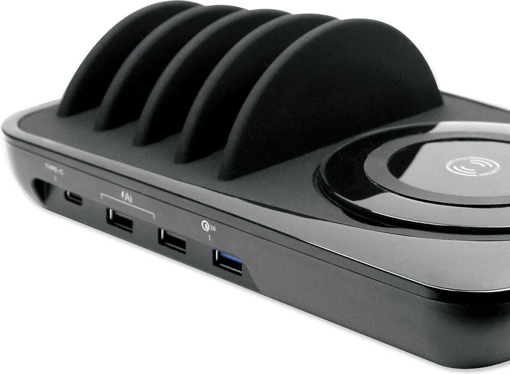 Station de charge 50W 4 ports USB Fontastic Casa Noir Haute Performance