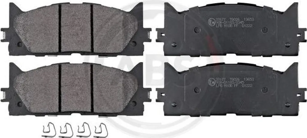 Plaquettes de frein silencieuses OE 0446533450 A.B.S. 37677 pour Camry ES