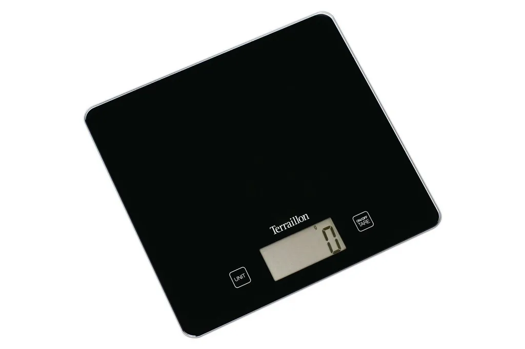 Terraillon KEG41019BK Rettangolo da banco nero Bilancia da cucina elettronica