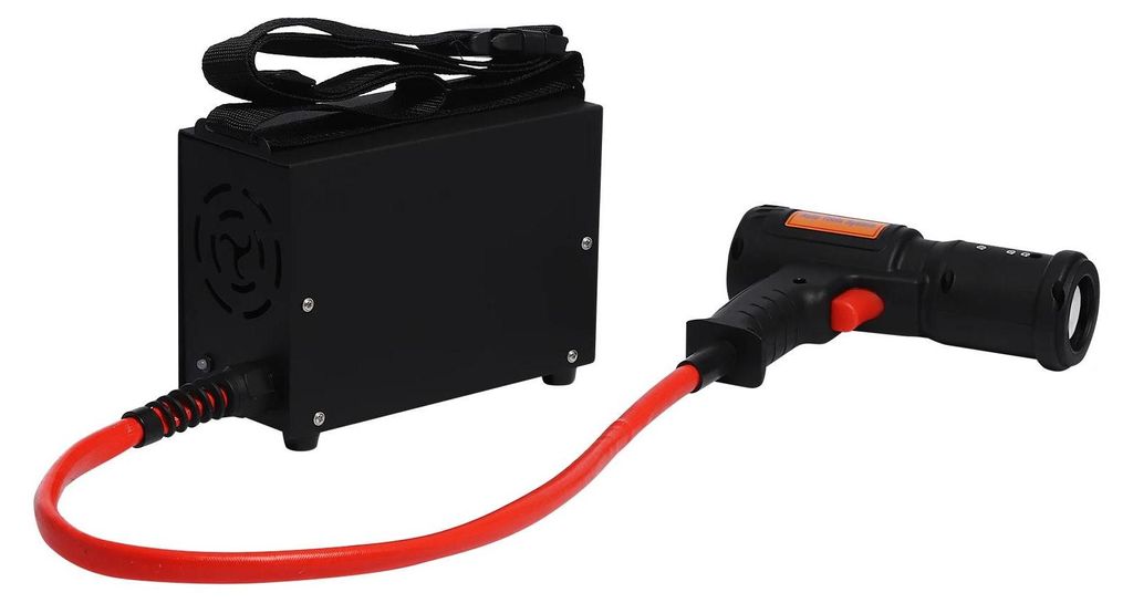 Induktionsheizer 1,5 kW - Werkzeug für rostige Schrauben und Muttern - Magnetische Erwärmung - 3 flexible Spulen 2/2,5/3 cm - EU-Stecker - Schwarz