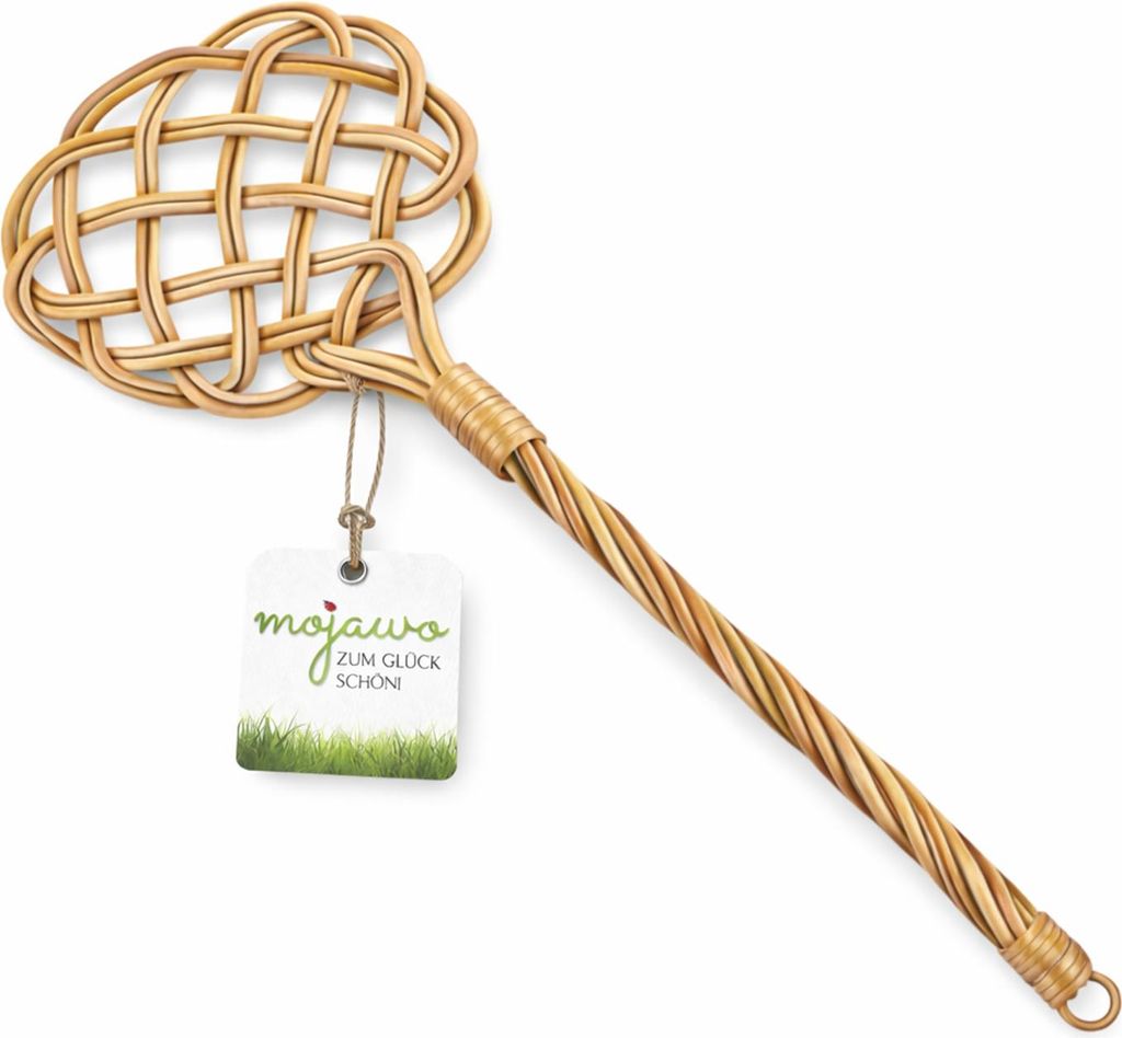Teppichklopfer Rattan  L76xB25,5xH2,5cm Produktbild 