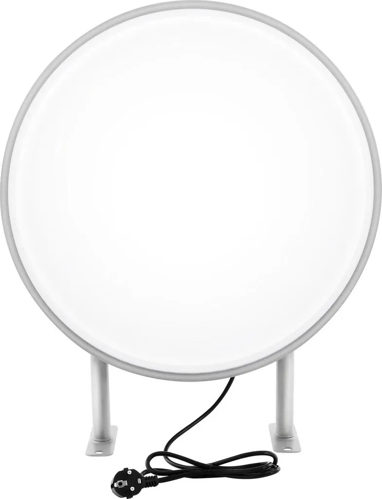 Panneau Lumineux LED Double Face Ø 50,8 cm étanche avec Fixation Murale