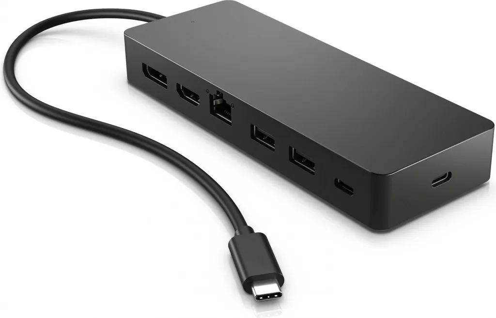 Plus de ports avec le Hub HP Universal USB-C Docking Station pour Multitâche - 5