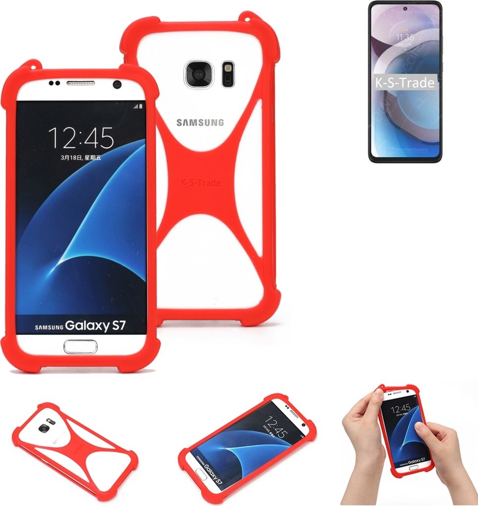 K-S-Trade Handy-Hülle kompatibel mit Motorola Moto One 5G Ace Schutz-Hülle Bumper Silikon Schutz Hülle Cover Case Silikoncase Silikonbumper TPU