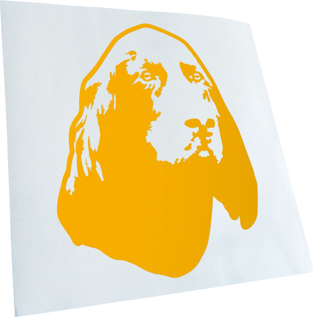 Kiwistar - Autoaufkleber - Gordon setter Hund - Gelb - 24x18cm - Aufkleber für Auto, Laptop, Fahrrad, LKW, Motorrad mehrfarbig JDM Decal Racing