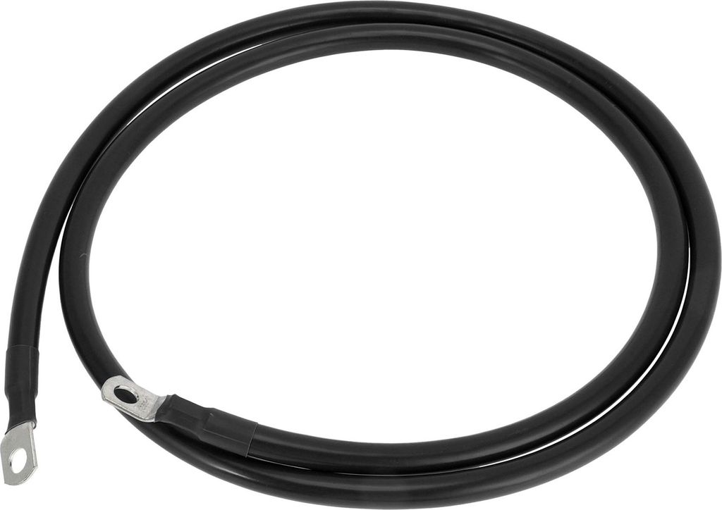 1 Stk. Batterie-Wechselrichterkabel Batteriekabel 3/8" Lug 1/0 AWG Gauge 5FT Schwarz Verzinntes Kupfer